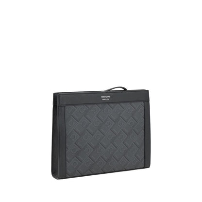 Pochette Ferragamo en polyéthylène noir