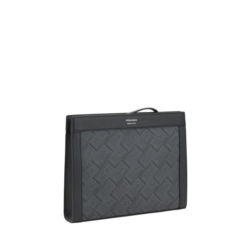 Pochette Ferragamo en polyéthylène noir