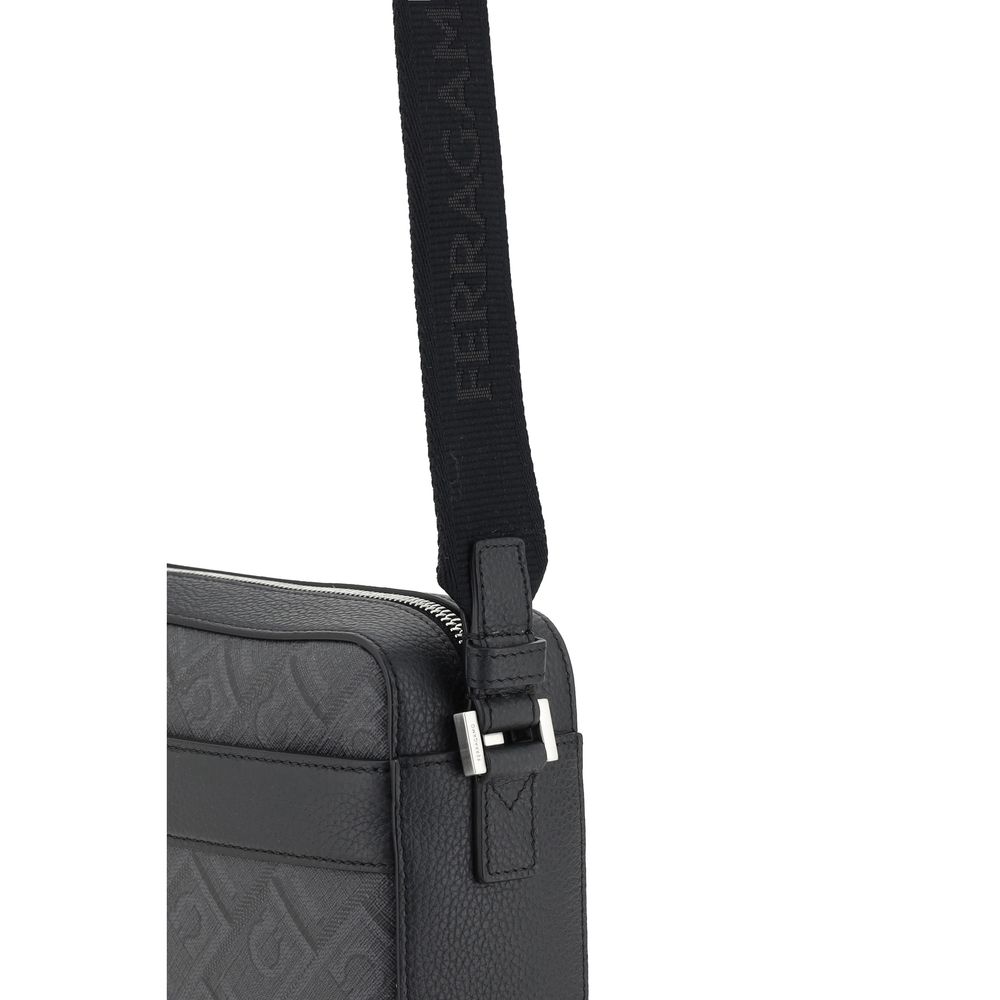 Sac bandoulière Ferragamo en polyéthylène noir