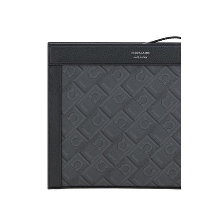 Pochette Ferragamo en polyéthylène noir