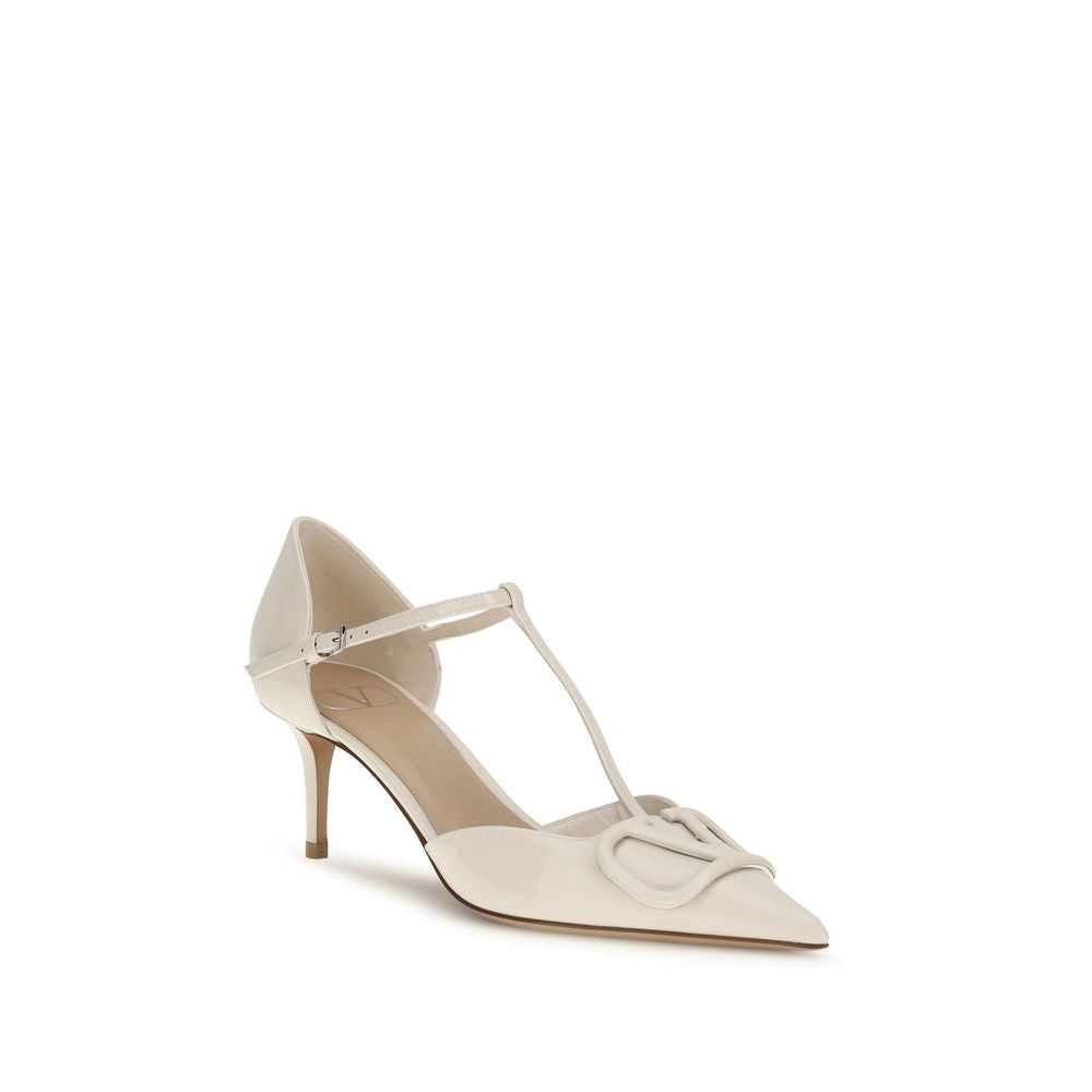 Valentino Garavani Black Calf Leather VLogo Signature Pumps