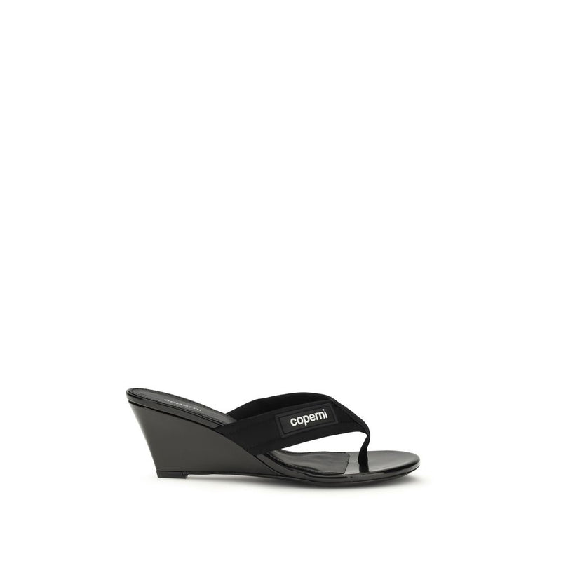 Coperni Black Polyamide Wedge Sandals for Women
