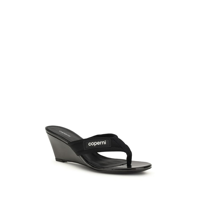 Coperni Black Polyamide Wedge Sandals for Women