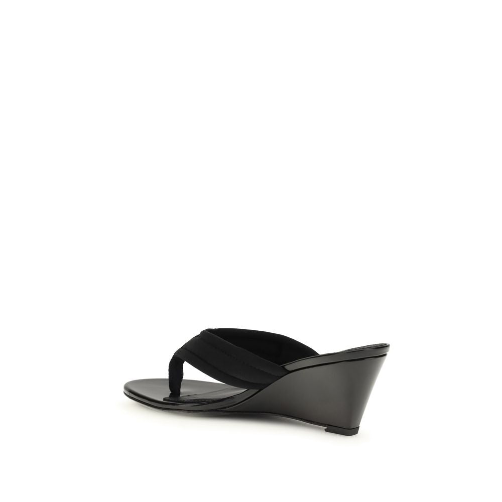Coperni Black Polyamide Wedge Sandals for Women