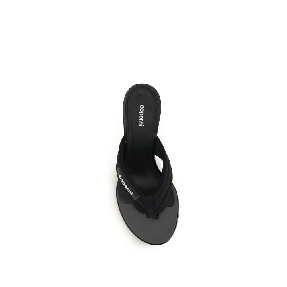 Coperni Black Polyamide Wedge Sandals for Women