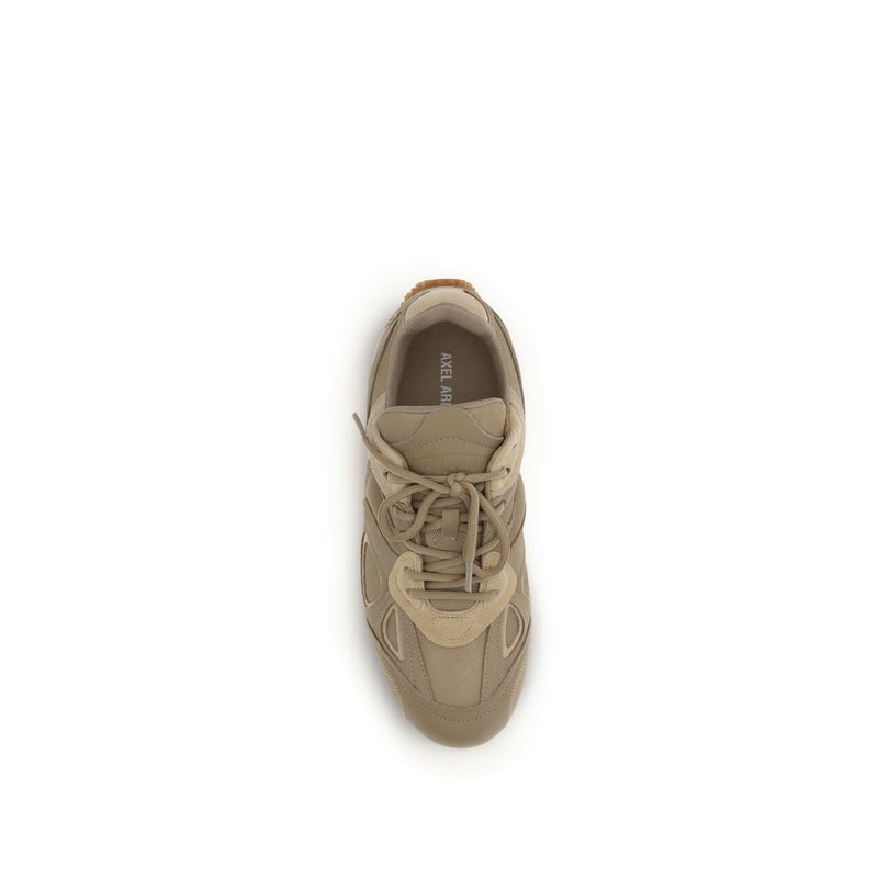 Axel Arigato Brown Calf Leather Bos Taurus Low Top Sneakers