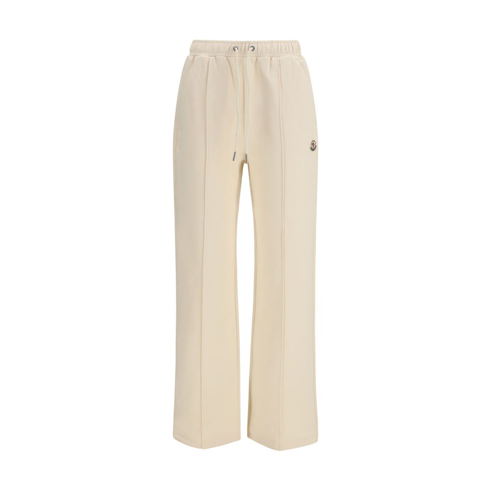 Moncler Beige Cotton Athletic Pants for Women - Comfortable & Stylish