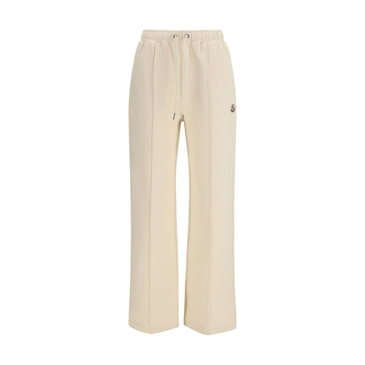 Moncler Beige Cotton Athletic Pants for Women