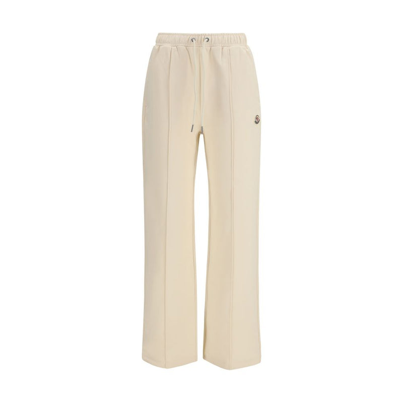 Moncler Beige Cotton Athletic Pants for Women - Comfortable & Stylish