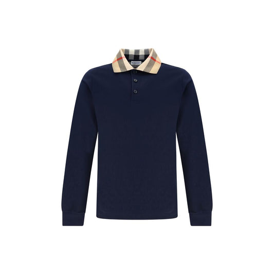 Burberry blauw katoenen poloshirt