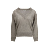 Brunello Cucinelli Brown Linen Sweatshirt for Women