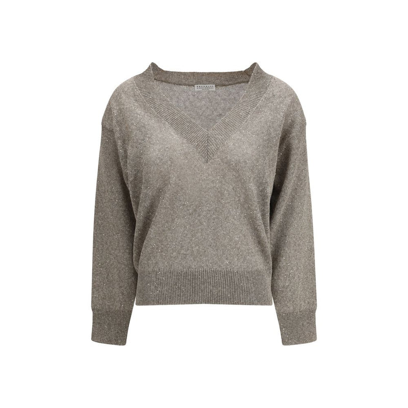Brunello Cucinelli Brown Linen Sweatshirt for Women