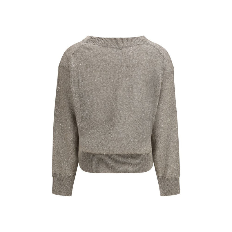 Brunello Cucinelli Brown Linen Sweatshirt for Women