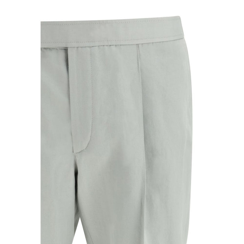 Brioni Bicolor Linen Casual Pants - Slim Fit for Men