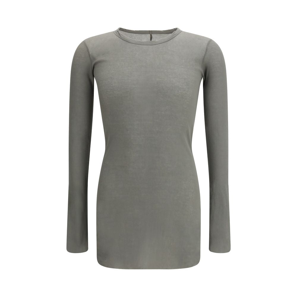 Rick Owens Bicolor Cotton Long Sleeve T-Shirt for Men