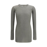 Rick Owens Bicolor Cotton Long Sleeve T-Shirt for Men