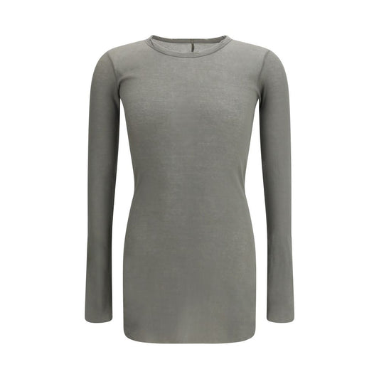 Rick Owens Bicolor Cotton Long Sleeve T-Shirt for Men