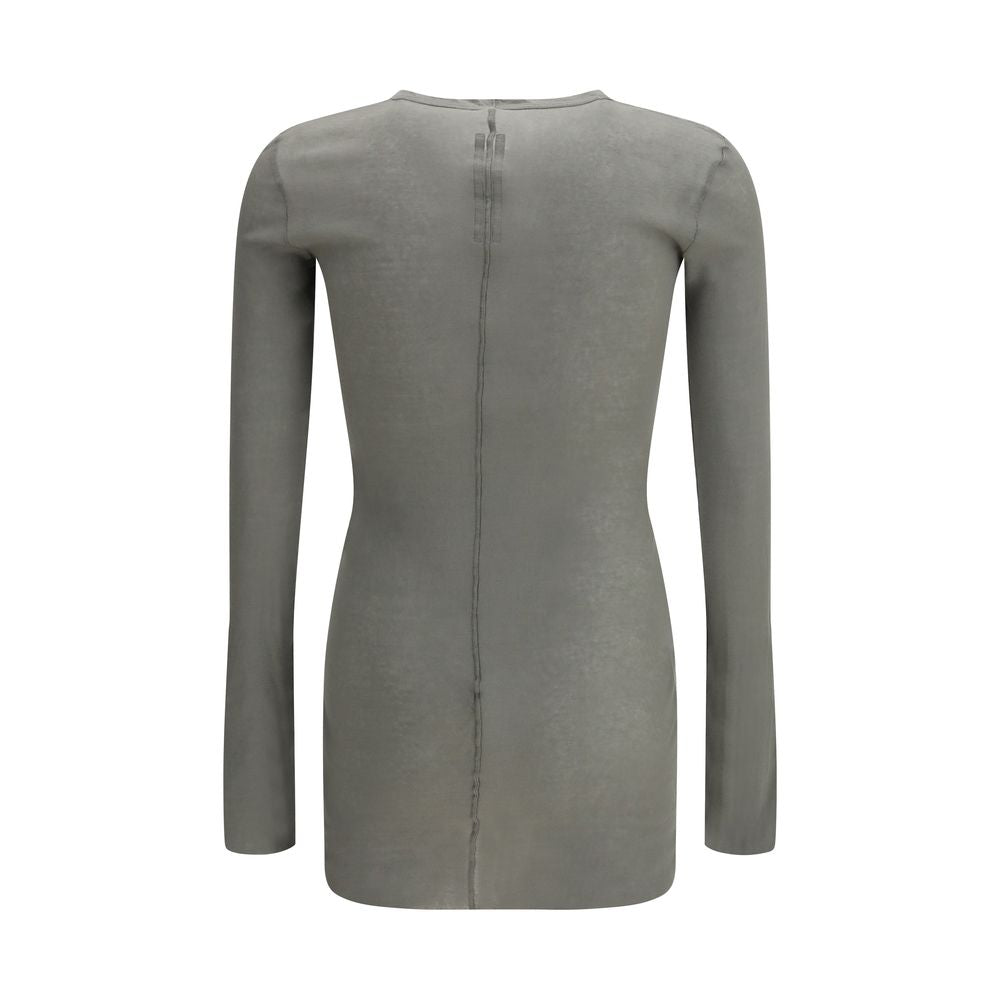 Rick Owens Bicolor Cotton Long Sleeve T-Shirt for Men