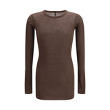 Rick Owens Gray Cotton Long Sleeve Sportswear T-Shirt