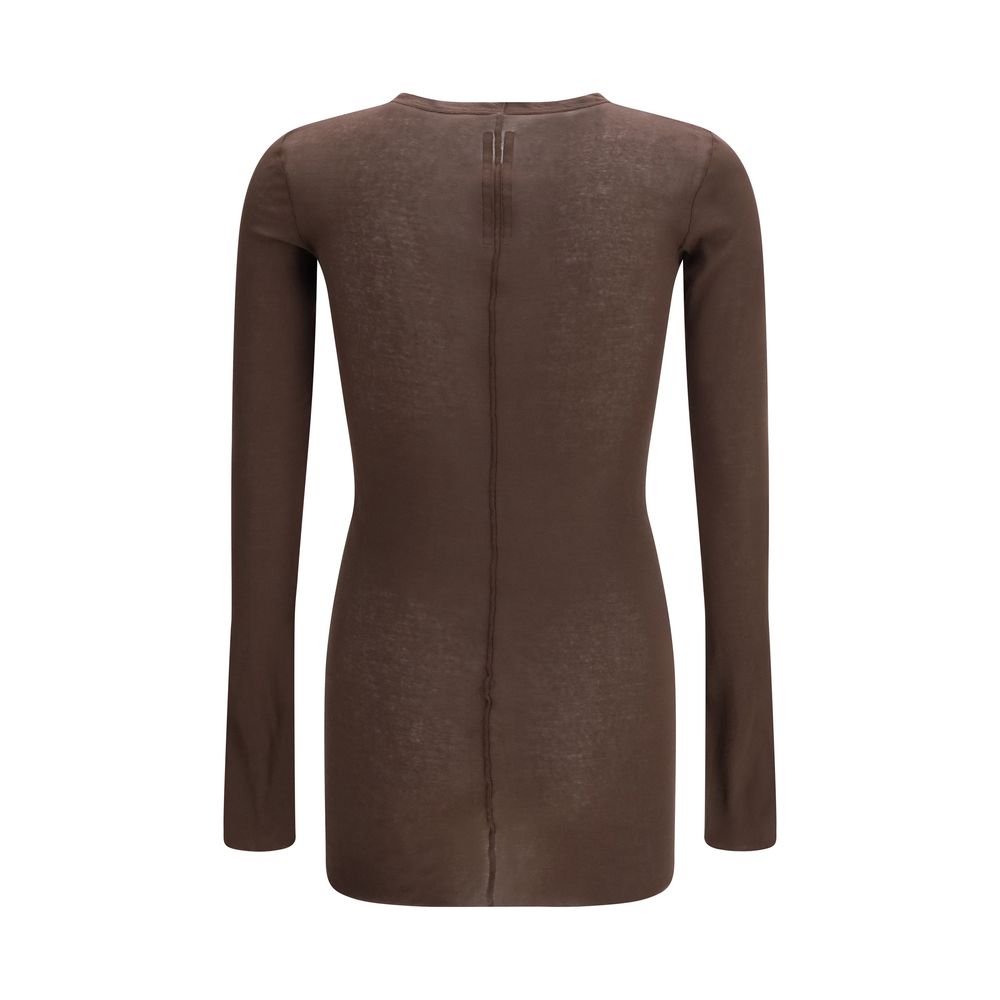 Rick Owens Gray Cotton Long Sleeve Sportswear T-Shirt