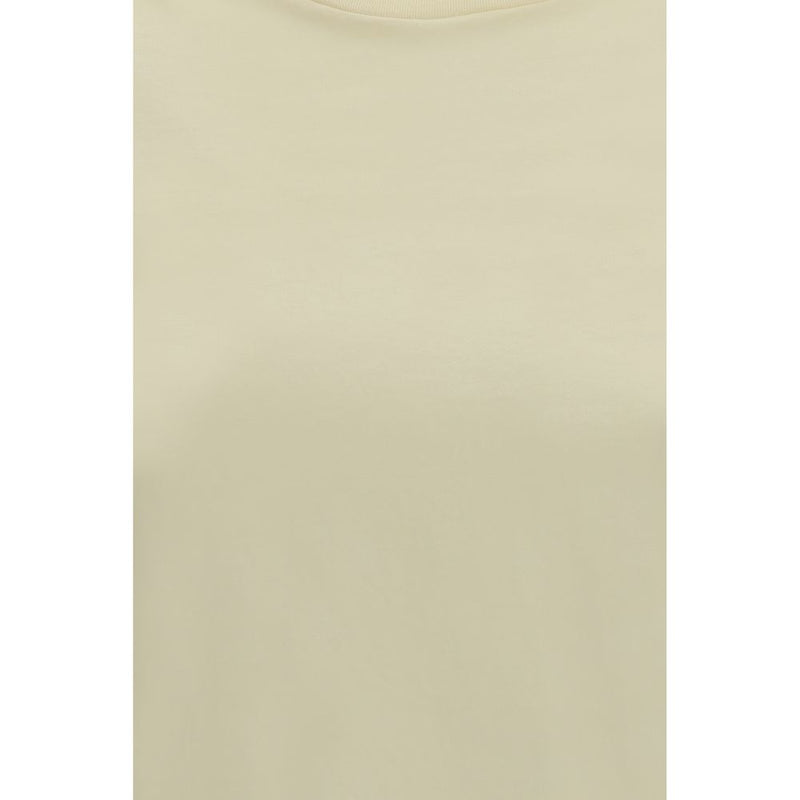 RIER Beige Cotton T-Shirt - Classic Crew Neck for Everyday Style