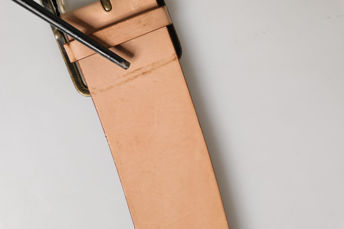 Patrizia Pepe Beige Genuine Leather Wide Waist Belt with Metal Buckle