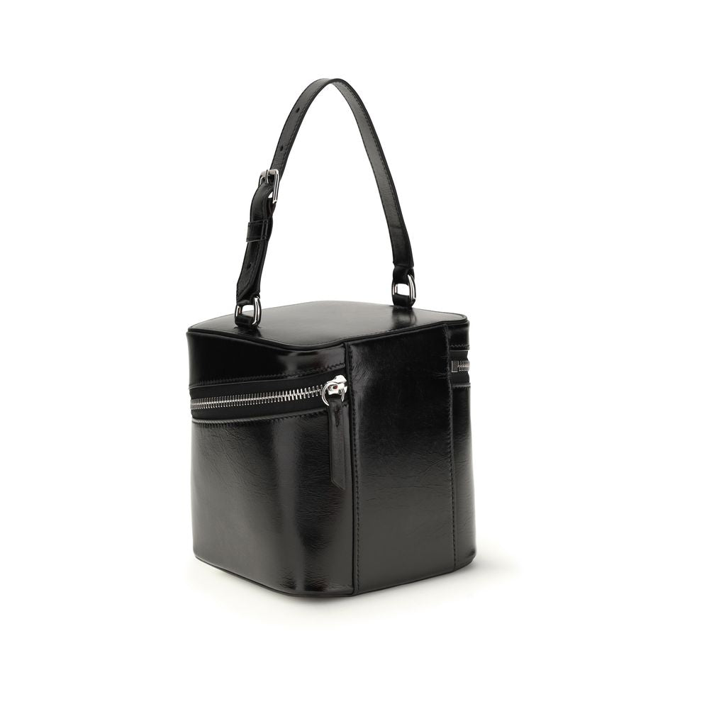 Maison Margiela Black Calf Leather Bos Taurus Shoulder Bag