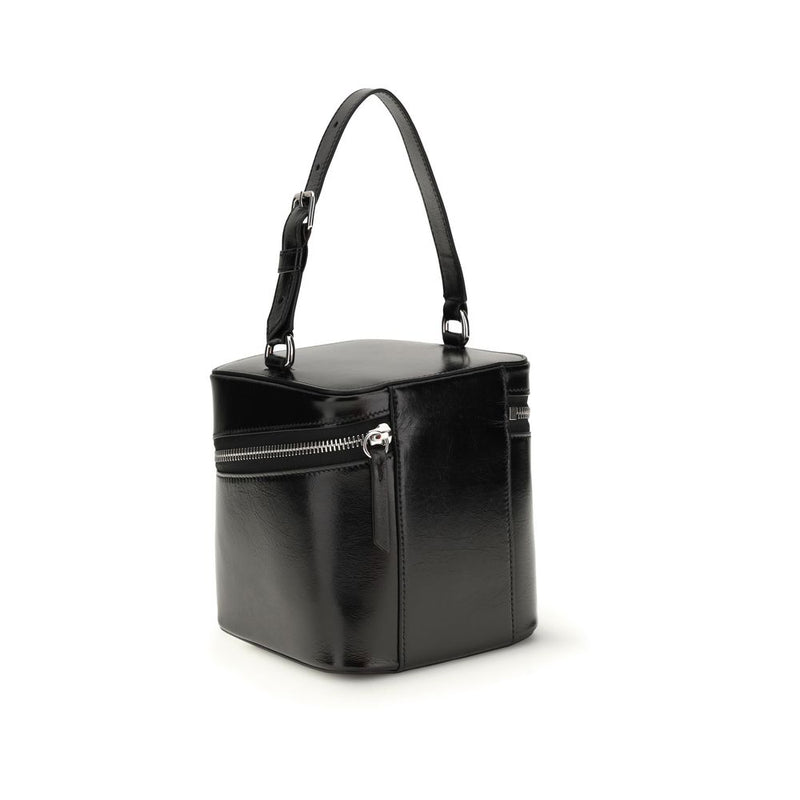 Maison Margiela Black Calf Leather Bos Taurus Shoulder Bag