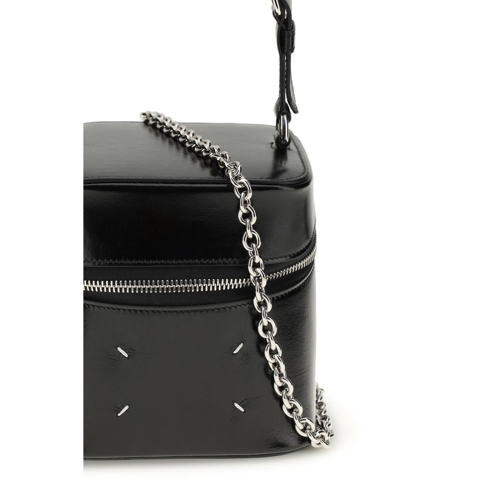 Maison Margiela Black Calf Leather Bos Taurus Shoulder Bag