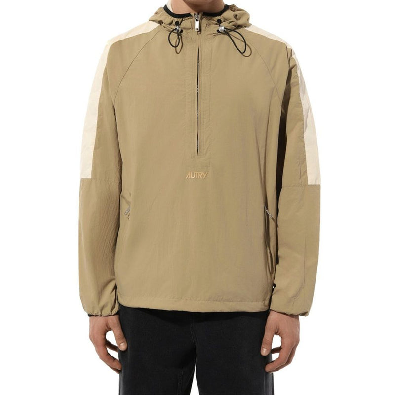 Autry Beige Nylon Shell Jacket for Men