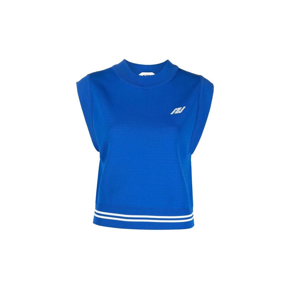 Autry Blue Nylon Waistcoat for Women - Stylish & Versatile
