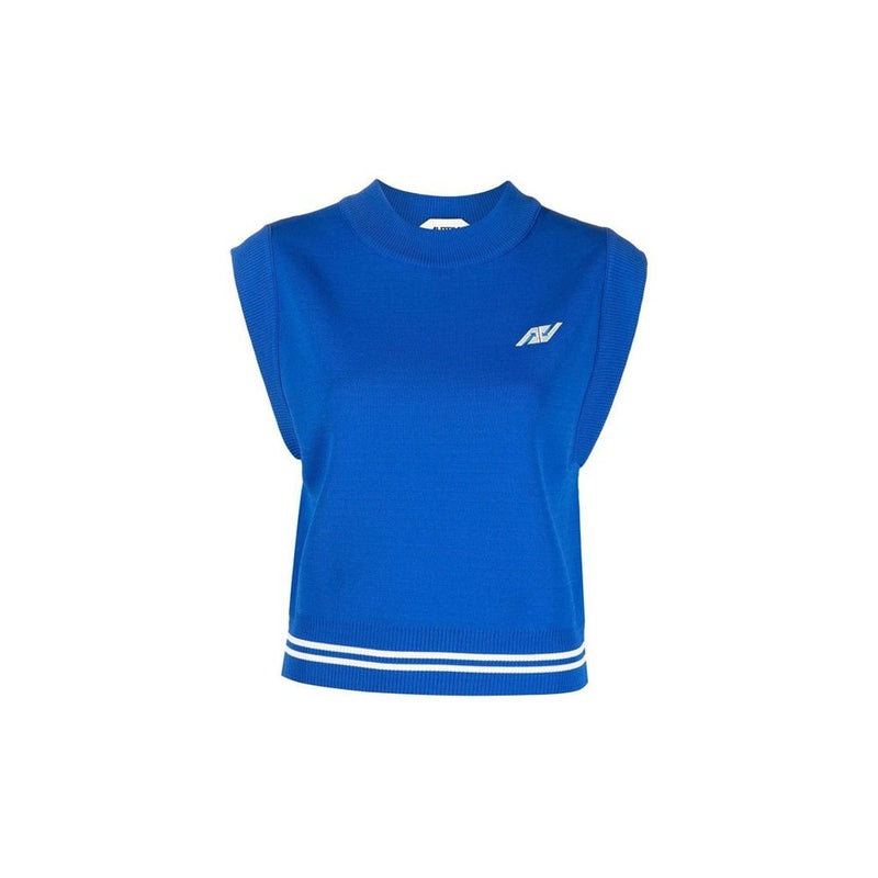 Autry Blue Nylon Waistcoat for Women - Stylish & Versatile