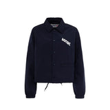 Autry Blue Polyester Full-Length Jacket for Women