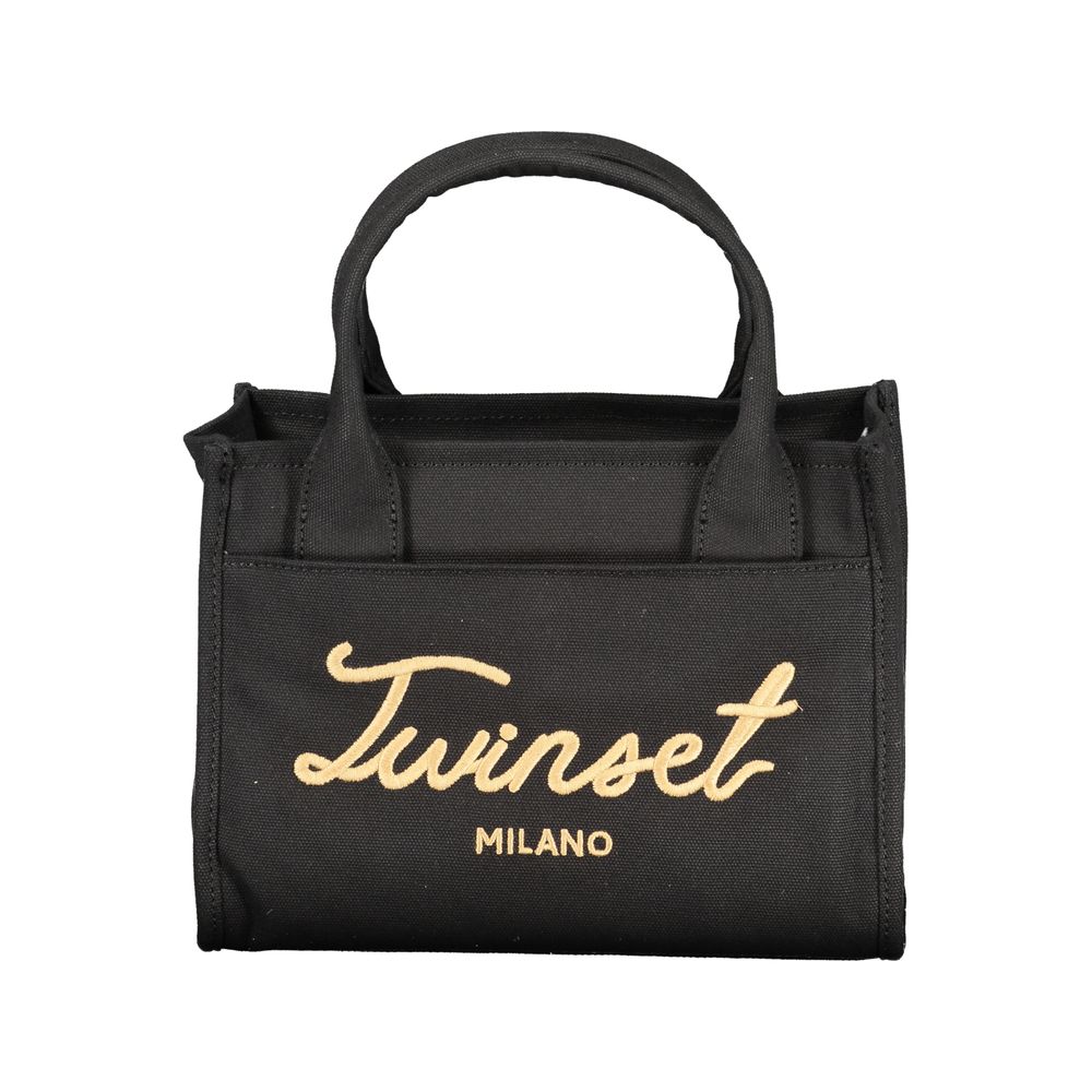 Twinset Black Cotton Handbag for Women - Stylish & Versatile