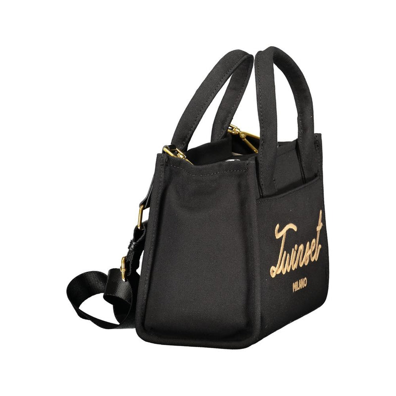 Twinset Black Cotton Handbag for Women - Stylish & Versatile