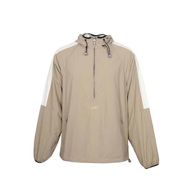 Autry Beige Nylon Shell Jacket for Men