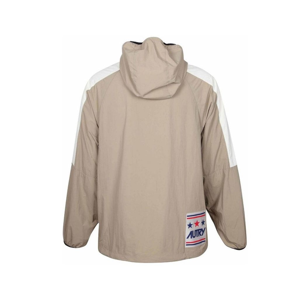 Autry Beige Nylon Shell Jacket for Men