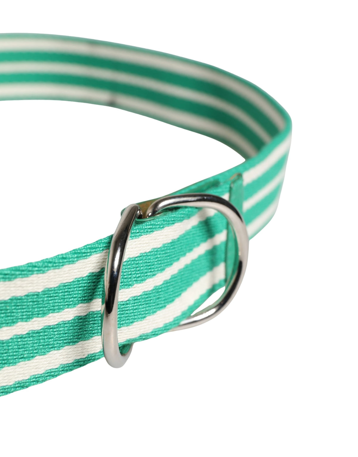 Red Valentino Ceinture en Toile à Rayures Blanches et Vertes