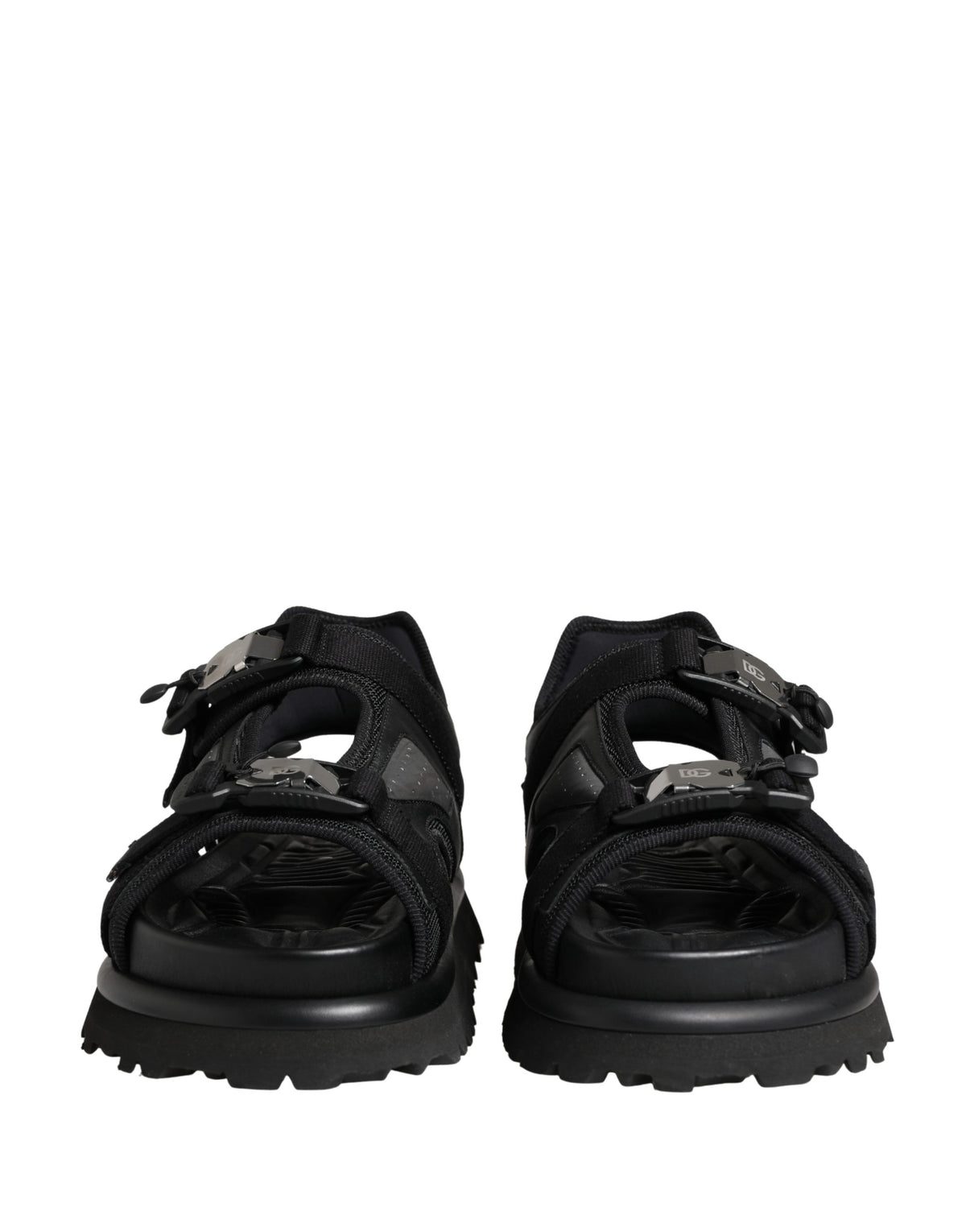 Dolce & Gabbana Black Logo Detailed Men’s Chunky Sandals