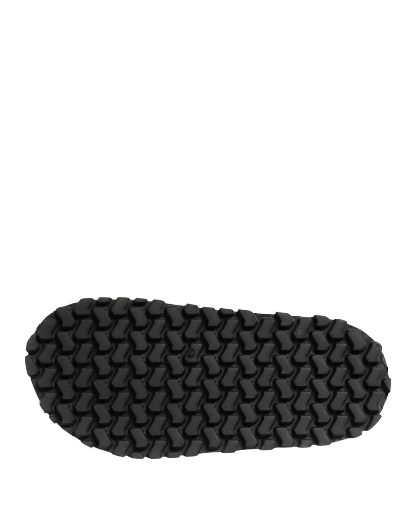 Dolce & Gabbana Black Logo Detailed Men’s Chunky Sandals