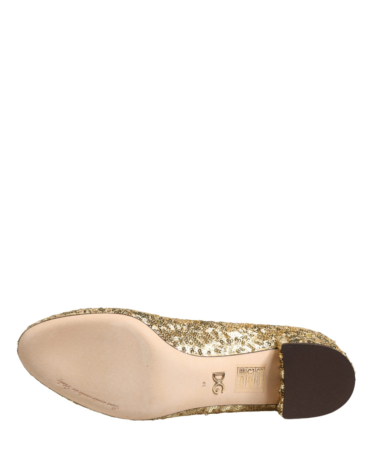 Dolce & Gabbana Gold Sequined Short Boots for Women
