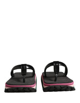 Dolce & Gabbana Multicolor Rubber Chunky Flip Flop Sandals
