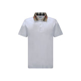 Polo Shirt en Coton Blanc Cody de Burberry