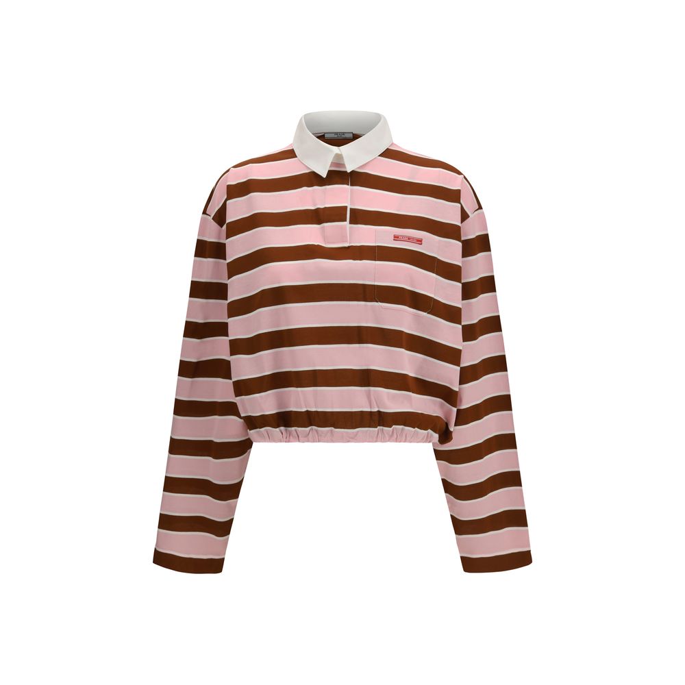 Prada Multicolor Cotton Long Sleeve T-Shirt for Women