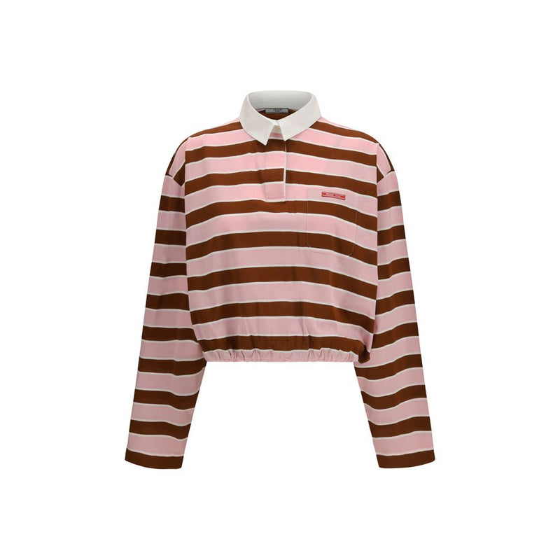 Prada Multicolor Cotton Sportswear Long Sleeve T-Shirt
