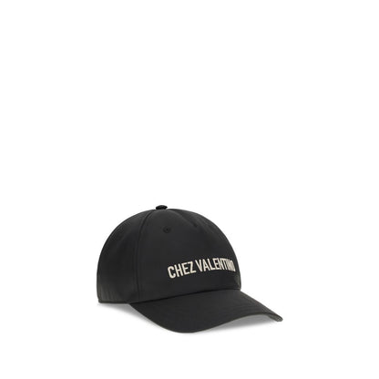 Valentino Garavani zwarte katoenen pet (baseballpet)