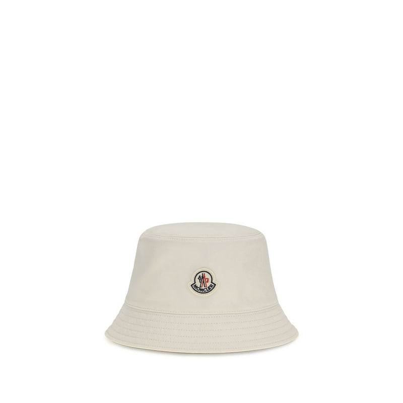 Moncler White Polyester Reversible Bucket Hat for Women