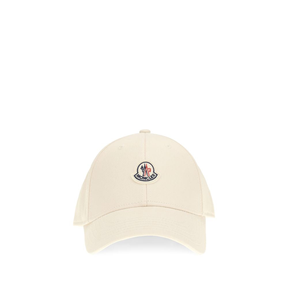 Moncler Beige Cotton Baseball Cap - Sporty Elegance