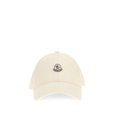 Moncler Beige Cotton Baseball Cap - Sporty Elegance