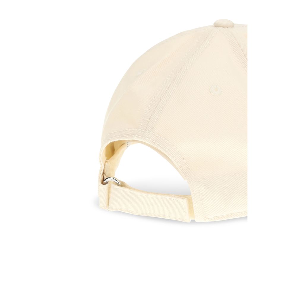 Moncler Beige Cotton Baseball Cap - Sporty Elegance